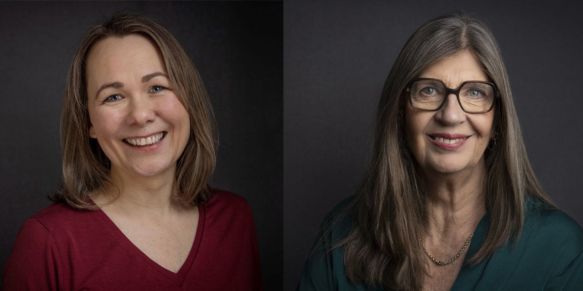 Portrettbilder av Nina og Wenche