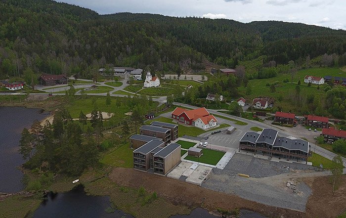 Flyfoto av boligtunet