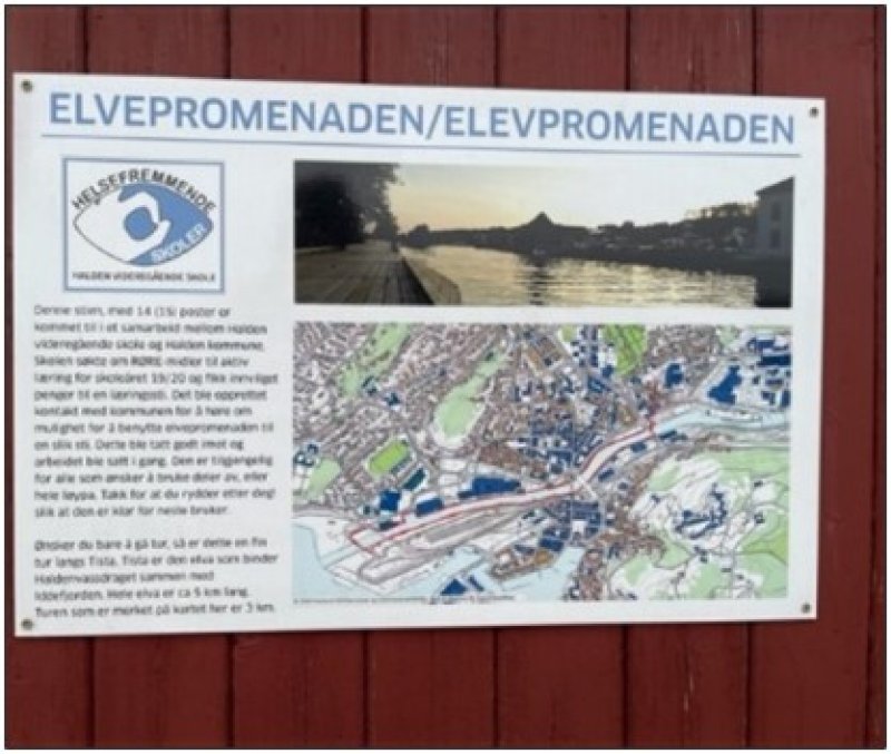 Elvepromenaden i Halden