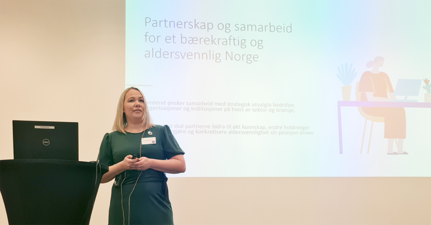 Nina Myklebust leder arbeidet med partnerskapsordningen i Senteret for et aldersvennlig Norge. Foto: Senteret for et aldersvennlig Norge